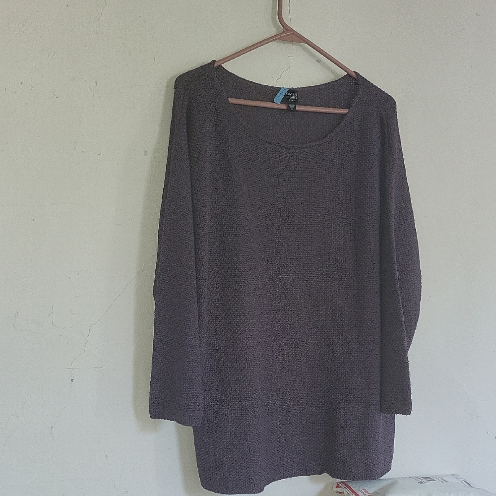 Eileen Fisher Deep Purple Women's Sweater